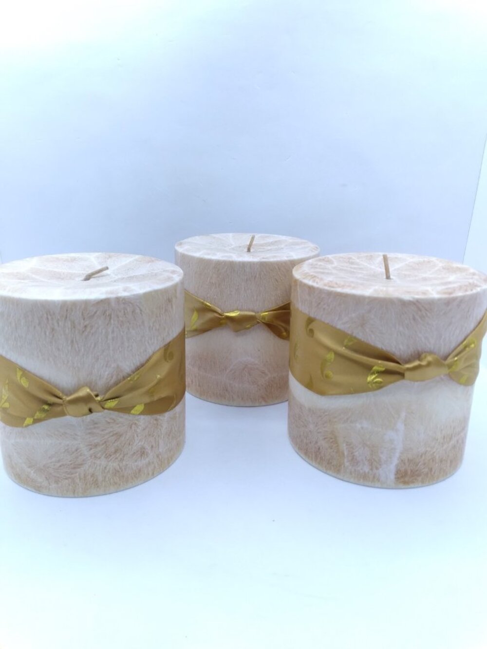 Gold Canyon French Vanilla & Buttercream Pillar Candle Discontinued 4" X4"